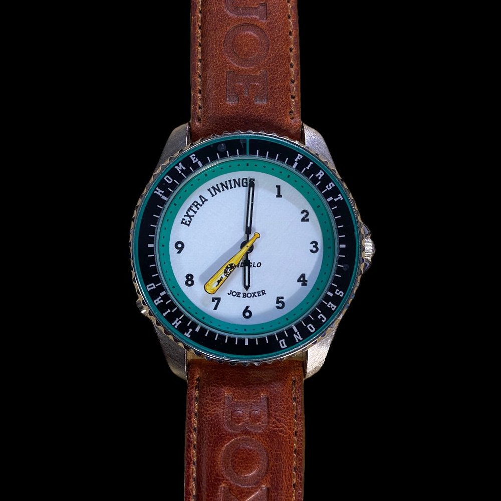 Vintage Rare Joe Boxer Baseball Watch Extra Innings